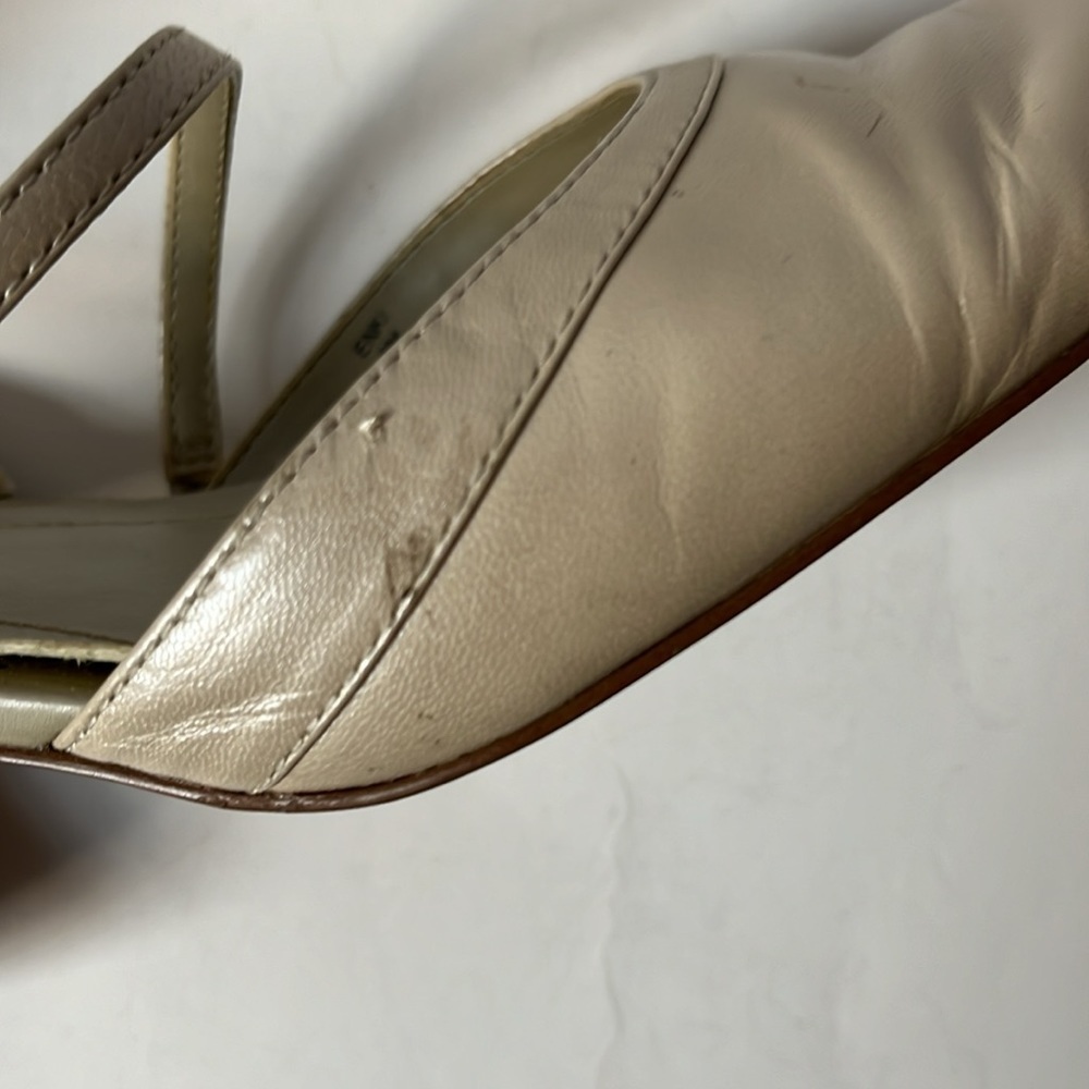Villager Shoes Kitten Heels Pearl White Size 6 - Picture 8 of 12
